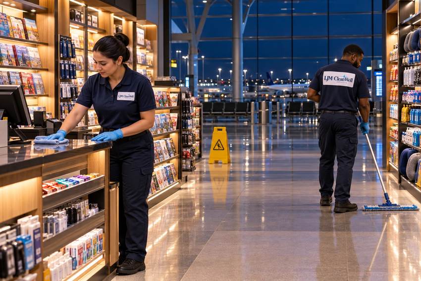 Representative retail & concessions environment